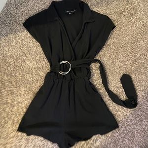 Pacsun retro romper black